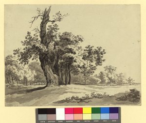 Pejzaż Prateru autorstwa Josef Kriehuber