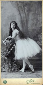 Luigia Cerale jako Giselle, ca. 1880. autorstwa Josef Löwy