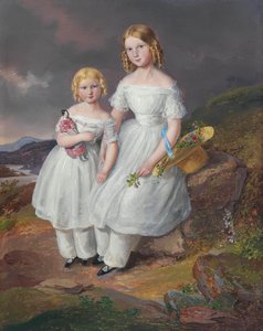Portrety Franziski Comtesse Kolowrat-Krakowsky 18351904 i Seraphine Comtesse..., 1841.