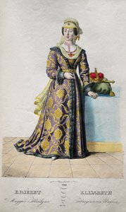 Elżbieta Luksemburska 1409-1442, królowa Czech, 1828