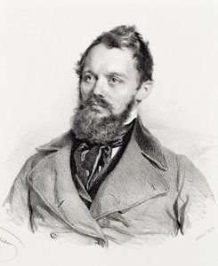 Portret Heinricha Laubego (Sprottau autorstwa Josef Nikolaus Kriehuber