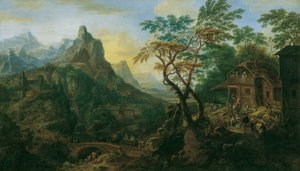 górski krajobraz autorstwa Josef Orient