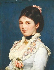Portret damy autorstwa Josef Scheurenberg