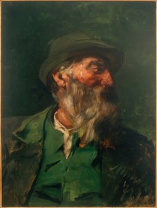 Portret myśliwego w półprofilu