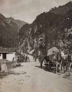 Album "Moja wojna światowa - wspomnienia Frontu Południowo-Zachodniego w Karyntii, Włochy, Trentino-Alto Adige) 31.03.1915-12.11.1918 - Wiedeń Josefa Zohlego": wagon wojskowy (zdjęcie czarno-białe)