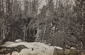 Album "Moja wojna światowa - wspomnienia Frontu Południowo-Zachodniego w Karyntii, Włochy, Trentino-Alto Adige) 31.03.1915-12.11.1918 - Wiedeń Josefa Zohlego": armata Brisia (b/w photo) autorstwa Josef Zohles