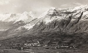 Album "Moja wojna światowa - wspomnienia Frontu Południowo-Zachodniego w Karyntii, Włochy, Trentino-Alto Adige) 31.03.1915-12.11.1918 - Wiedeń Josefa Zohlego": Góra Rombon (b/w photo) autorstwa Josef Zohles