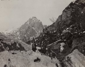 Album "Moja wojna światowa - wspomnienia Frontu Południowo-Zachodniego w Karyntii, Włochy, Trentino-Górna Adyga) 31.03.1915-12.11.1918 - Wiedeń Josefa Zohlego": Rosskofel (Monte Cavallo) ( autorstwa Josef Zohles