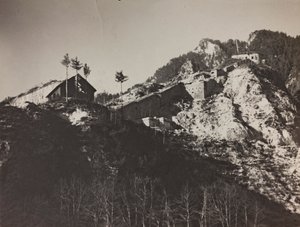 Album "Moja wojna światowa - wspomnienia Frontu Południowo-Zachodniego w Karyntii, Włochy, Trentino-Alto Adige) 31.03.1915-12.11.1918 - Wiedeń Josefa Zohlego": Fort Hensel (zdjęcie czarno-białe) autorstwa Josef Zohles