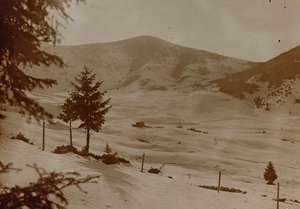 Album "Moja wojna światowa - wspomnienia Frontu Południowo-Zachodniego w Karyntii, Włochy, Trentino-Alto Adige) 31.03.1915-12.11.1918 - Wiedeń Josefa Zohlego": Santa Giustina (b/w foto) autorstwa Josef Zohles