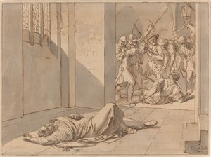 Zabójstwo króla Wenzela III autorstwa Josef von Führich