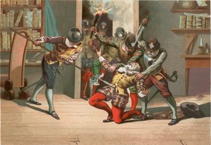 Śmierć Ramusa autorstwa Josep or Jose Planella Coromina