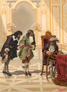 Giovanni Domenico Cassini podarowany Ludwikowi XIV przez Colbert autorstwa Josep or Jose Planella Coromina