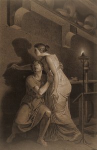Wynalezienie rysunku (recto); Szkic kości podudzia ludzkiego szkieletu (verso)