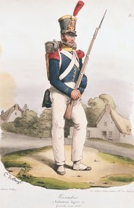 Straż Grenadierów autorstwa Joseph Louis Hippolyte Bellange