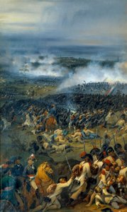 Wojny o niepodległość: „”Bitwa pod Anderlechtem 13 listopada autorstwa Joseph Louis Hippolyte Bellange