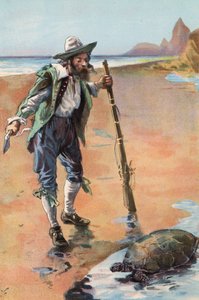 Robinson Crusoe: Znajduję żółwia (kolor lito)