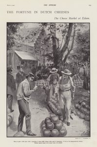 The Market Amsterdam, Holandia (Litho) autorstwa Joseph (after) Finnemore