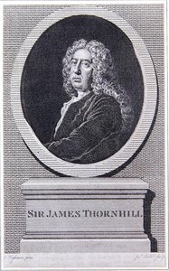 Sir James Thornhill (Grawerowanie) autorstwa Joseph (after) Highmore