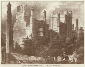 East Barsham Hall, Norfolk (lito) autorstwa Joseph (after) Nash