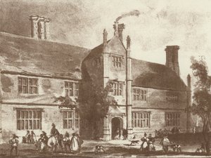Thorpland Hall, Norfolk (lito) autorstwa Joseph (after) Nash