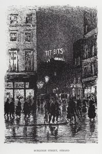 Burleigh Street, Strand (lito) autorstwa Joseph (after) Pennell