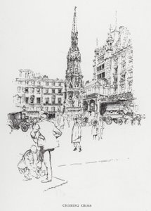 Charing Cross (lito) autorstwa Joseph (after) Pennell