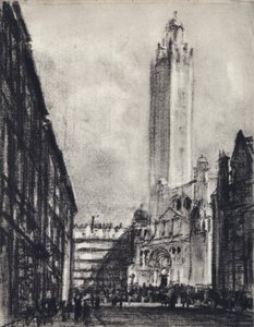 Katedra, Westminster (lito) autorstwa Joseph (after) Pennell