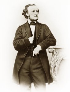 Portret Richarda Wagnera (1813-1883), niemieckiego kompozytora zdjęcie Josepha Alberta (1825-1886) autorstwa Joseph Albert