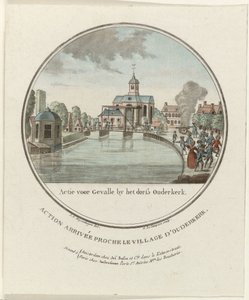 Atak na Ouderkerk aan de Amstel, 1787 Akcja dla Gevalle przez dorß Ouderkerk / Action arrivée proche le village d