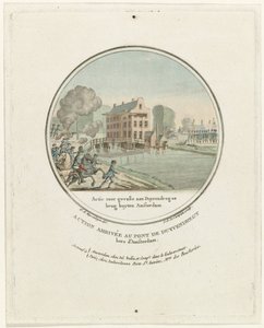Atak na most Duivendrecht, 1787 Action for Gevalle aan Duyvendregse brug buyten Amsterdam / Action arrivée au pont de Duyvendregt hors d
