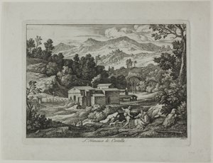 Klasztor San Francesco di Civitella w Górach Sabinów autorstwa Joseph Anton Koch