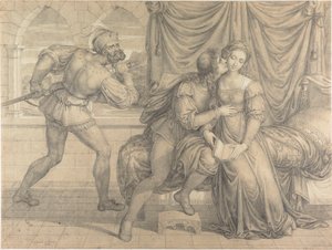 Paolo i Francesca, zaskoczeni przez Gianciotto Malatestę, 1809.