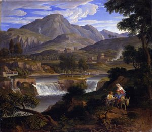Wodospady w Subiaco autorstwa Joseph Anton Koch