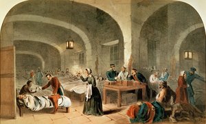 Szkic oddziału w szpitalu w Scutari, ok.1856