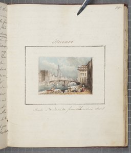 Florencja, wklejona do Thomas Moodys Journal z wycieczki po Szwajcarii i Włoszech, 1822 (wc na papierze)