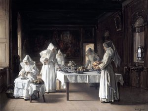 Pora obiadowa w Hospicjum w Beaune (olej na płótnie (