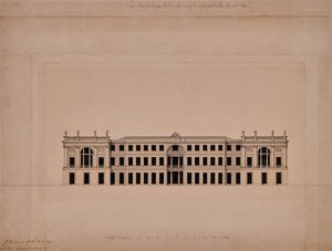 Wschodni front Langley Hall w Kent autorstwa Joseph Bonomi