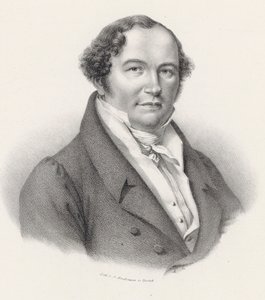 Portret kompozytora Conradina Kreutzera 1780-1849. autorstwa Joseph Brodtmann
