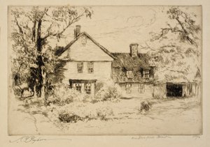 Na ulicy Deerfield (Stary dom w Deerfield) autorstwa Joseph C. Claghorn