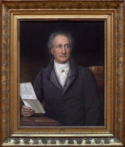 Johann Wolfgang von Goethe (1749-1832). Obraz Josepha Stielera (1781-1858), olej na płótnie autorstwa Joseph Carl Stieler