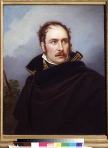 Portret Eugeniusza Rose de Beauharnais, znanego jako książę Eugeniusz (1781-1824), wicekróla Królestwa Włoch, wielkiego księcia Frankfurtu, księcia Leuchtenbergu (Eugeniusz de Beauharnais, wicekróla królestwa Włoch, wielkiego księcia Frankfurtu, księcia z  autorstwa Joseph Carl Stieler