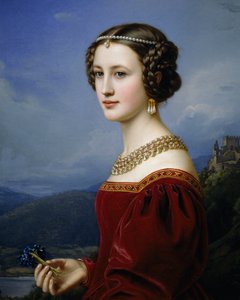 Portret Cornelii Vetterlein autorstwa Joseph Carl Stieler
