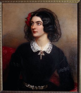Portret Loli Montes lub Monteza (olej na płótnie) autorstwa Joseph Carl Stieler