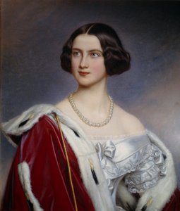 Portret księżnej Marii pruskiej (1825-1889) Obraz Josepha Karla Stielera (1781-1858) (wł.) XIX-wieczne Monachium. Zamek De Nymphenburg autorstwa Joseph Carl Stieler