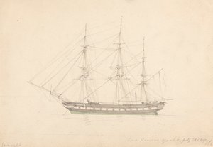 Jacht Lorda Cravena, 23 lipca 1817 r autorstwa Joseph Cartwright
