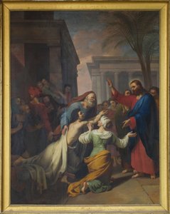 Zmartwychwstanie syna wdowy z Naim. Olej na płótnie Jacques Chabord (1786-1848). Nawa katedry Sens autorstwa Joseph Chabord