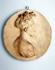 Okrągła płaskorzeźba Madame Recamier, ok. 1801-1802 (terakota)