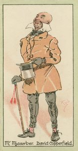Pan Micawber, David Copperfield (kolorowa litografia)