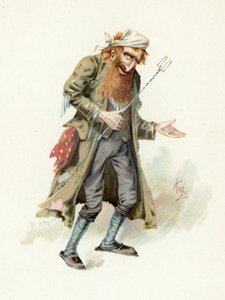 Fagin, ilustracja z "Character Sketches from Charles Dickens", ok. 1890 r. autorstwa Joseph Clayton Clarke